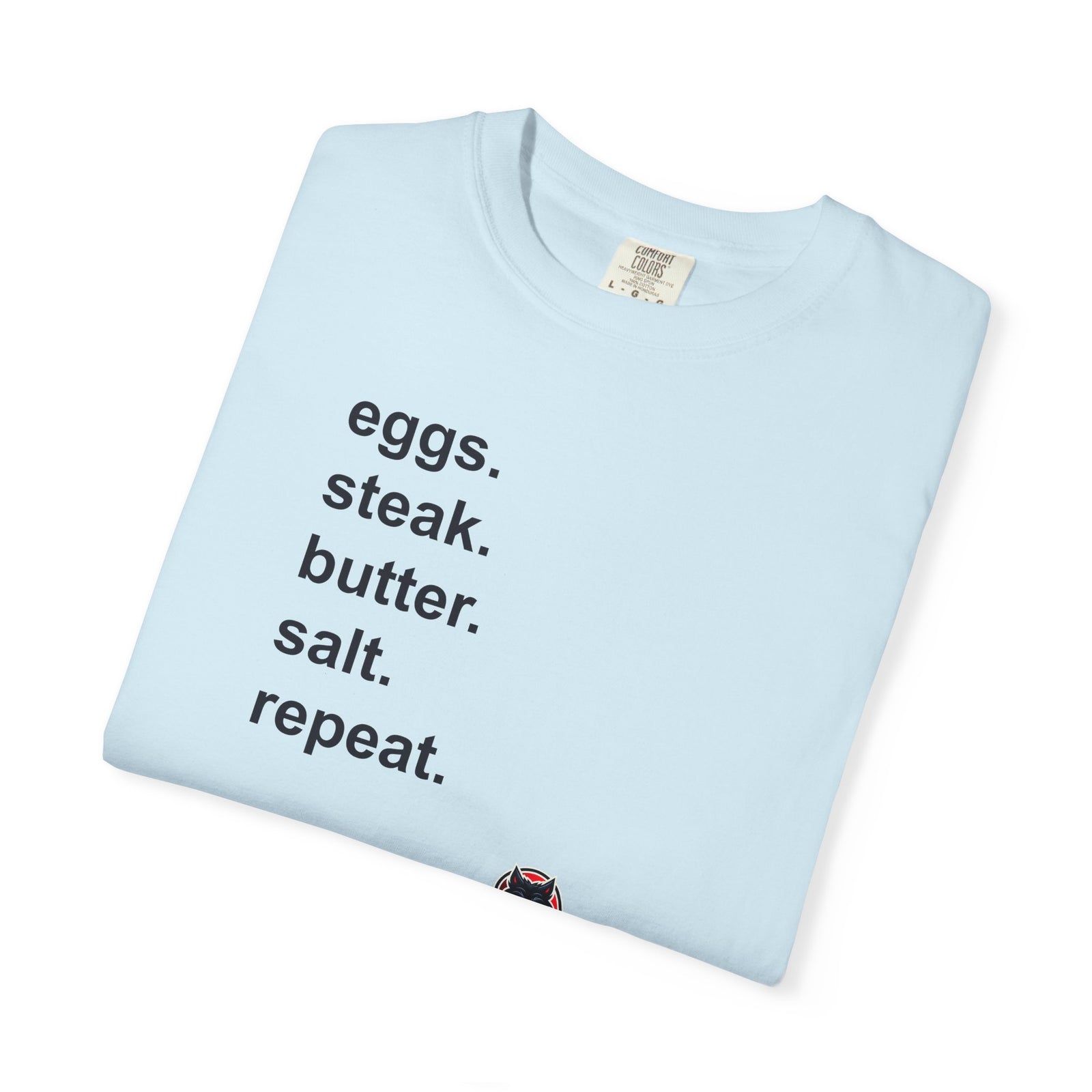 KetoVore: Eggs Steak Butter Salt Repeat Graphic T-Shirt