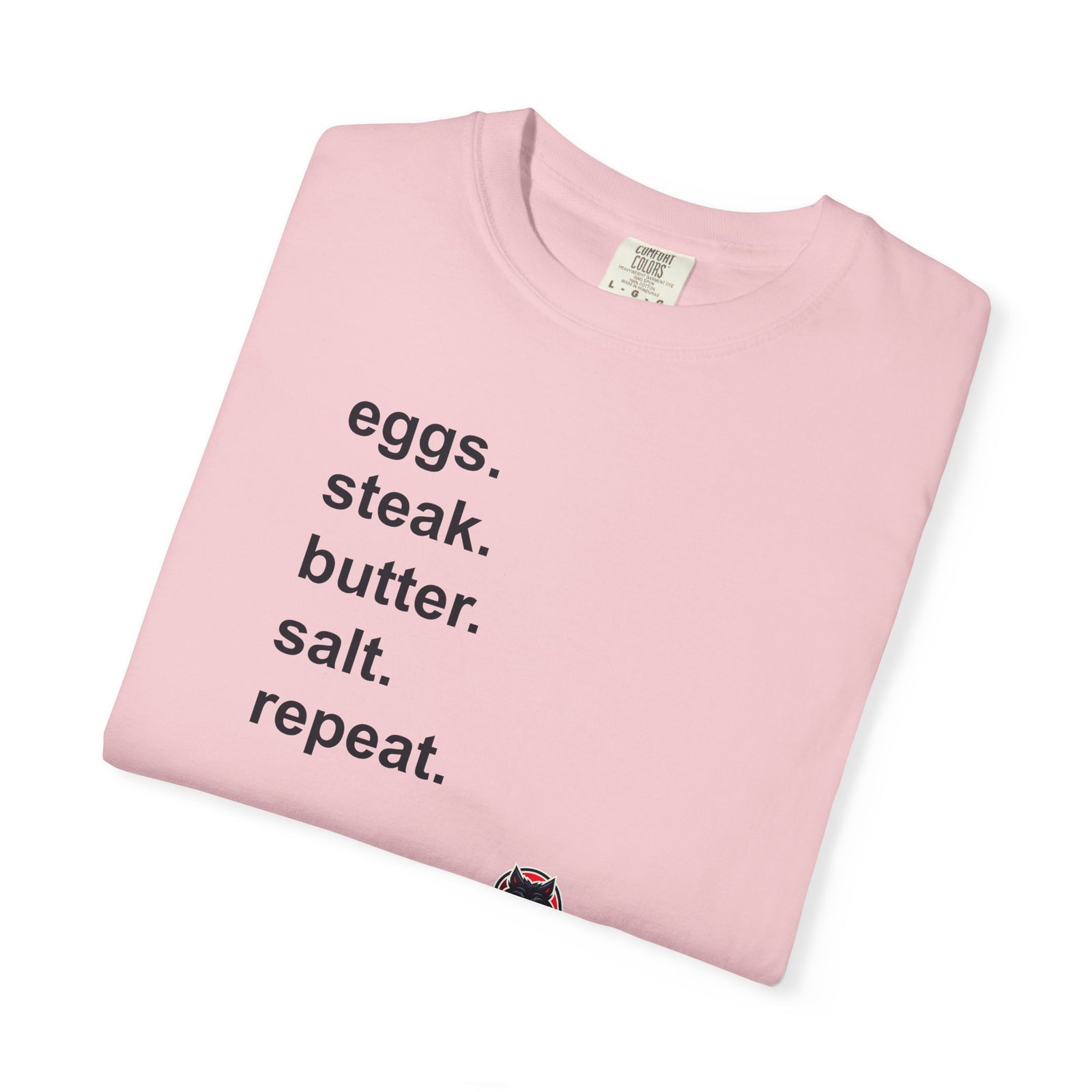 KetoVore: Eggs Steak Butter Salt Repeat Graphic T-Shirt