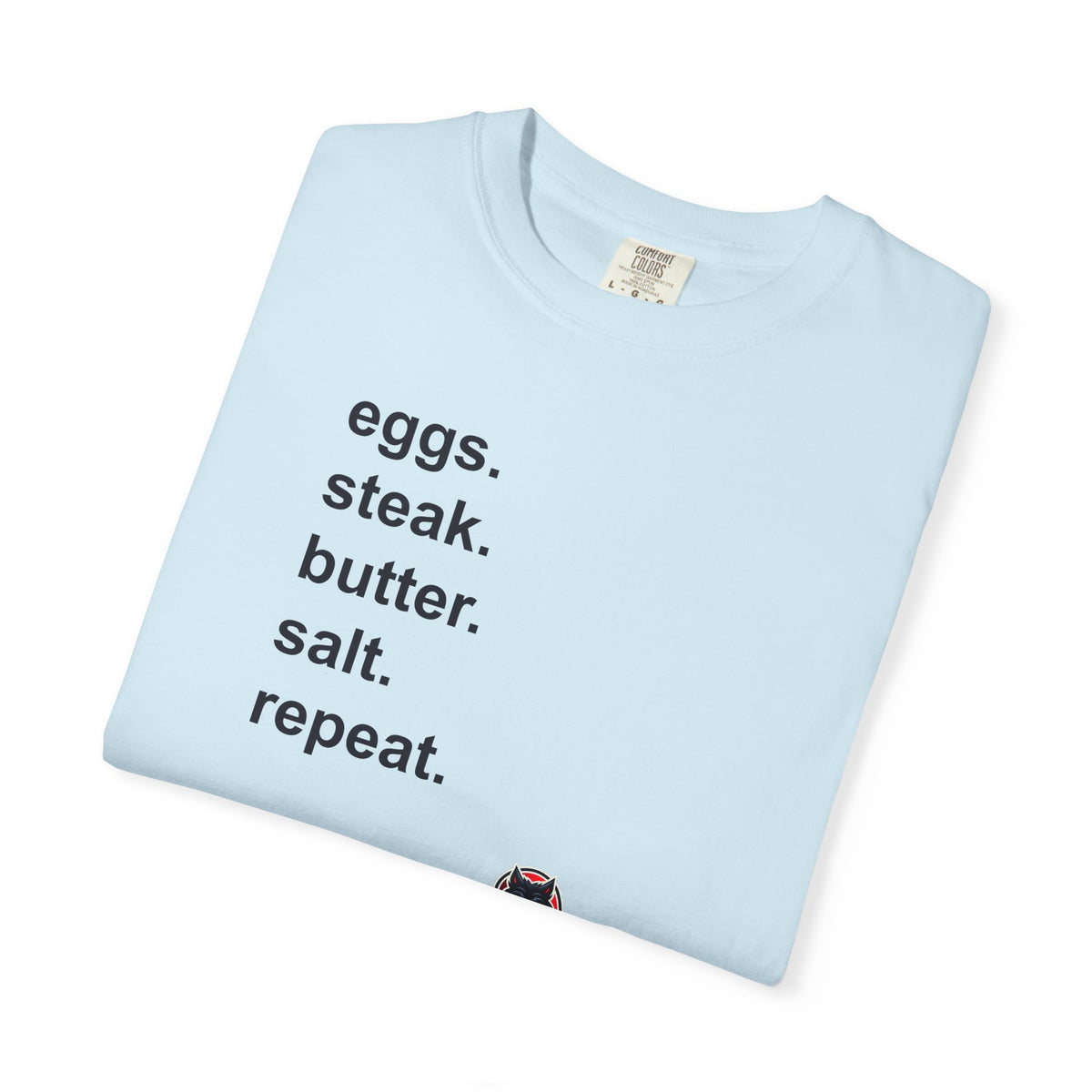 KetoVore: Eggs Steak Butter Salt Repeat Graphic T-Shirt