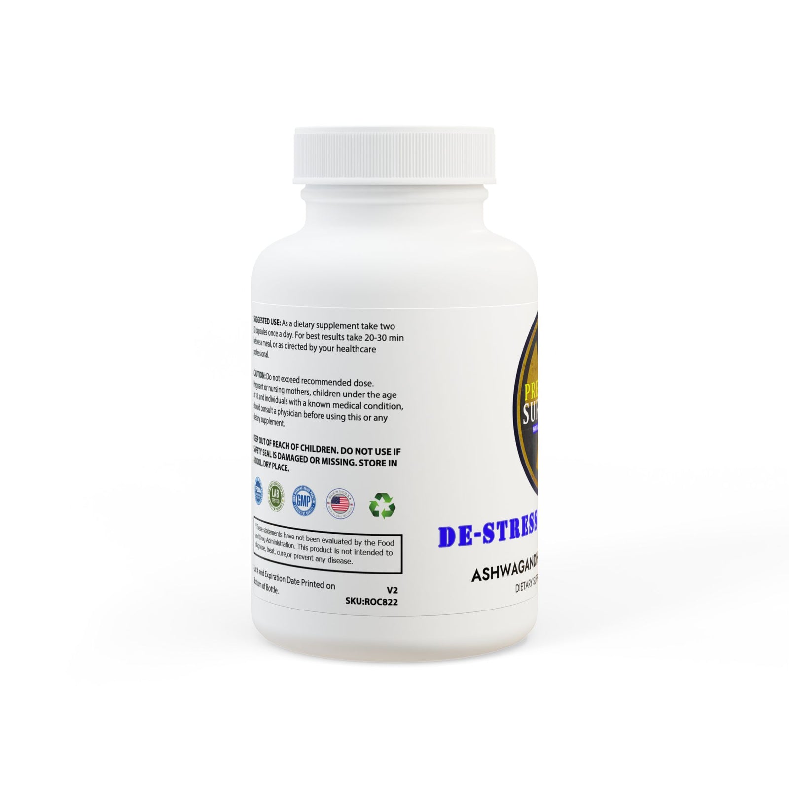 Ashwagandha and Black Pepper Supplement (60 capsules)