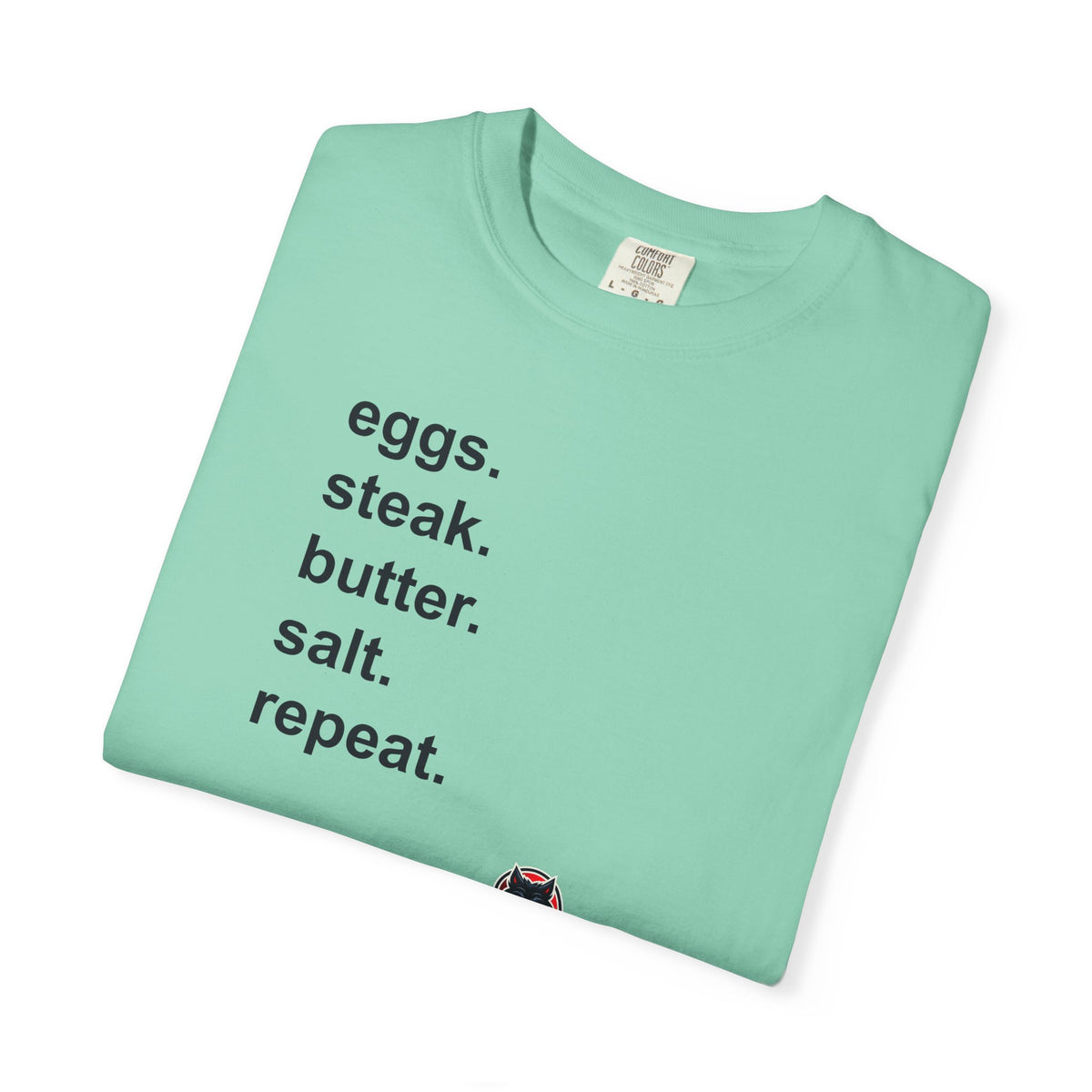 KetoVore: Eggs Steak Butter Salt Repeat Graphic T-Shirt