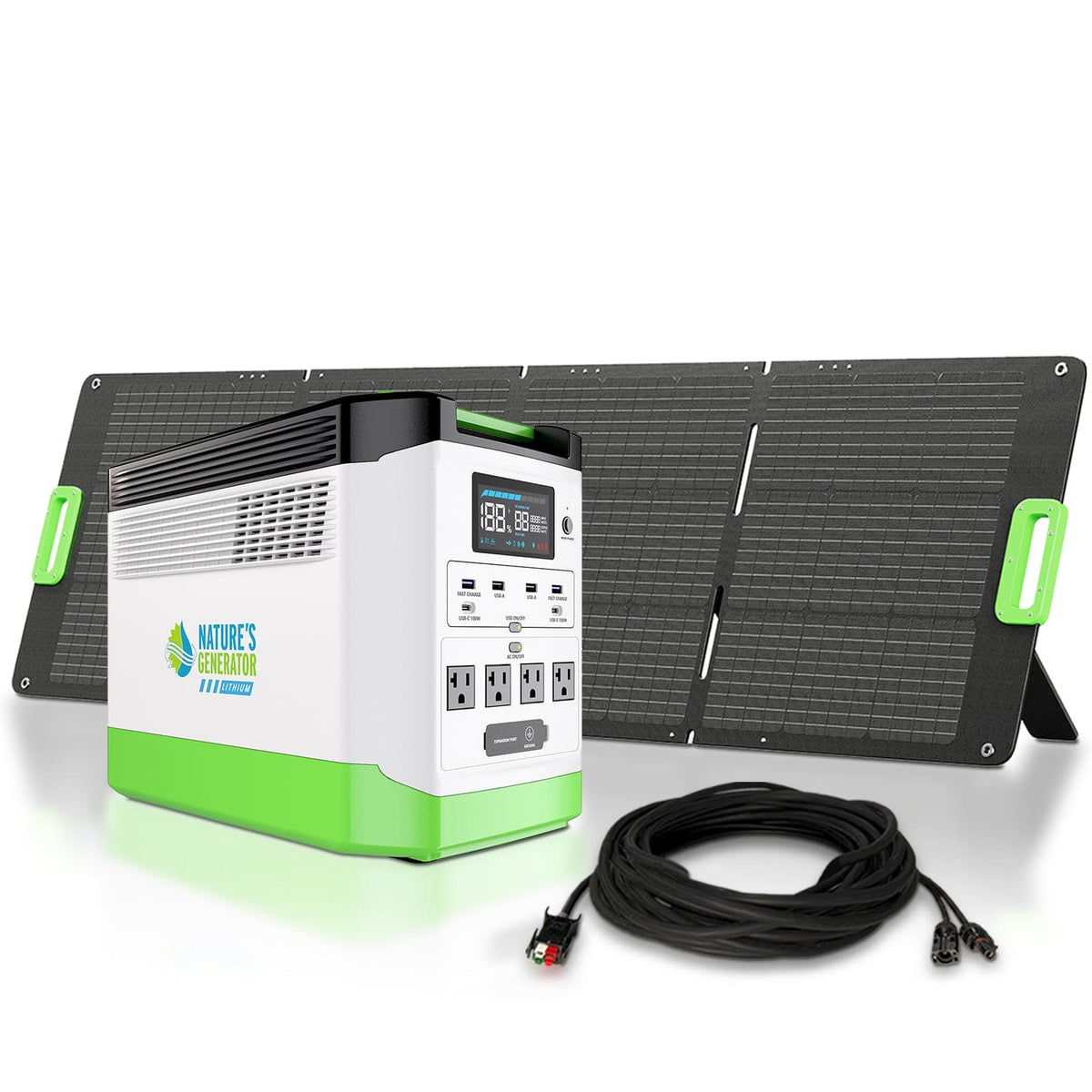 Nature&#39;s Generator Lithium 1800 Solar Generator