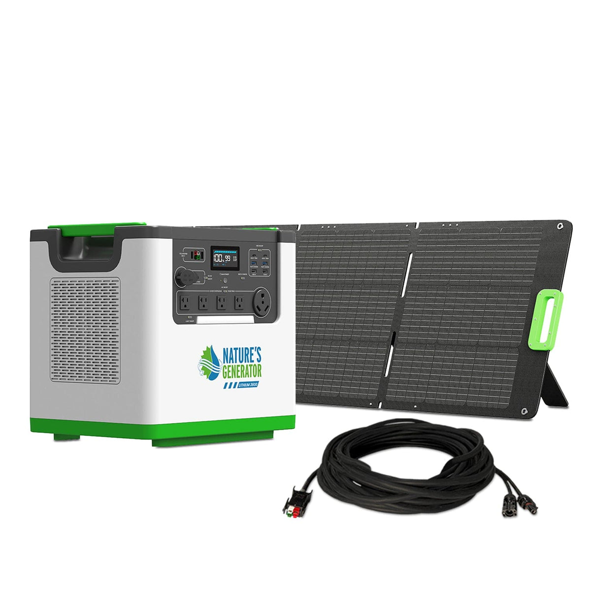 Nature&#39;s Generator Lithium 3600 Solar Generator