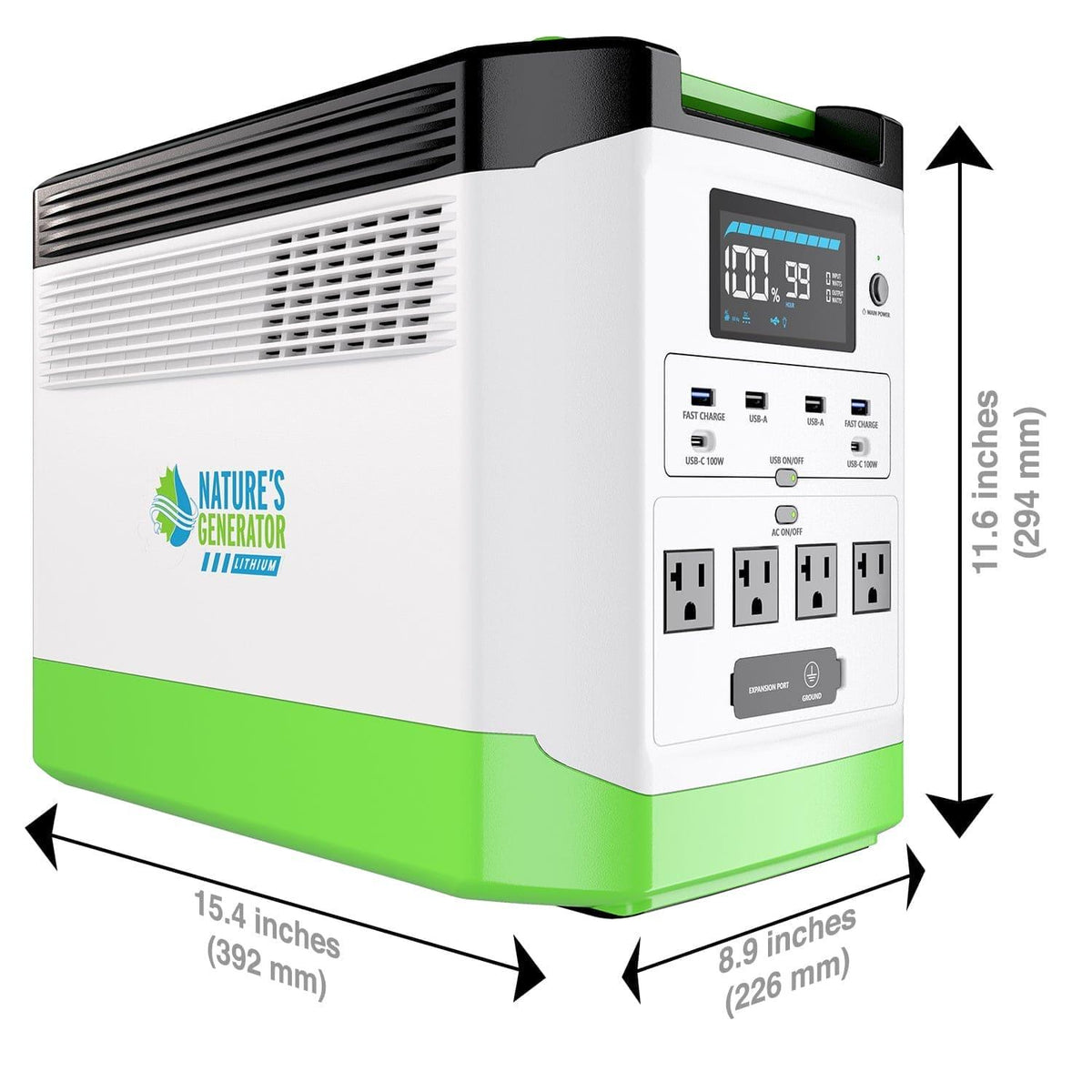 Nature's Generator Lithium 1800 Solar Generator